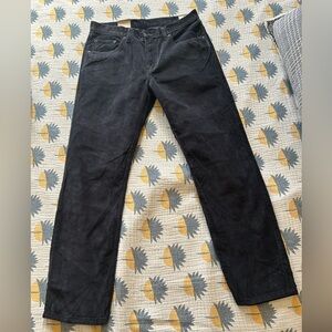Levi's Black Straight-Leg Corduroy Pants